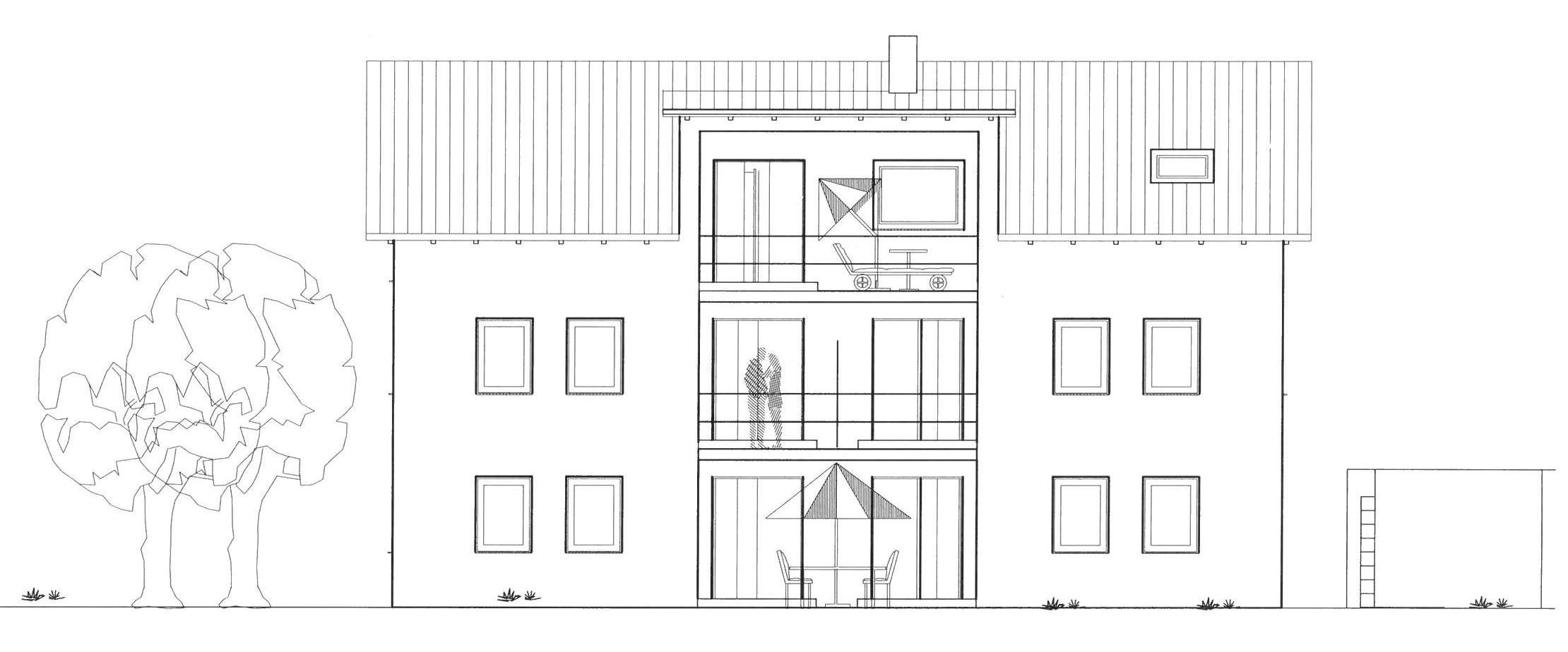 Außenansicht Ellgau, Nordfeldstraße 13
