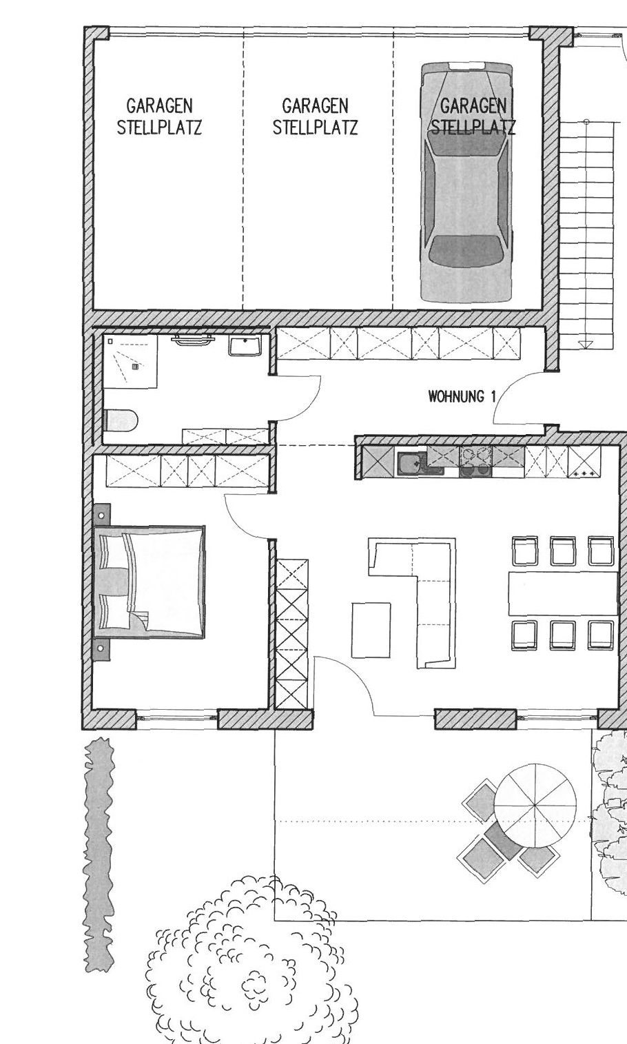 Wohnung 1 – Grundriss